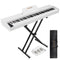 UISCOM ELECTRIC PIANO KEYBOARD, 88 KEY SEMI-WEIGHTED KEYBOARD - WHITE - Like New