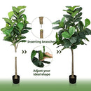 Yepdin Faux Fiddle Leaf Fig Tree 6 FT - Artificial Ficus Tree - B0B827QBC8 - Brand New