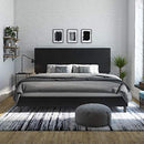 DHP JANFORD UPHOLSTERED BED, KING 4156049 - BLACK - Like New