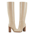 Marc Fisher LTD Women's Lannie Boot, Light Natural Leather 110, Size 7 - Brand New