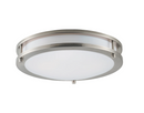 MAXIM LINEAR 12" WIDE LED CEILING LIGHT - SATIN NICKEL - Like New