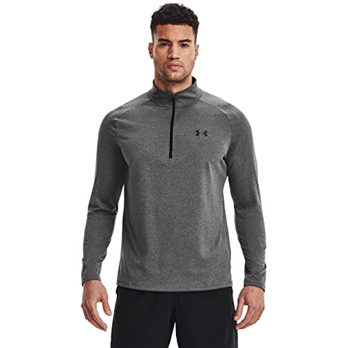 Under Armour Men's Tech 2.0 ½ Zip Carbon Heather/Black M - Brand New