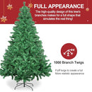 7Ft Artificial Holiday Christmas Tree with 1000 Branch Tips B0CL43QRLC - Green - Brand New