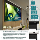 Elite Screens Manual Series 94" 16:10 Pull Down Projector Screen M94UWX - Black - Brand New