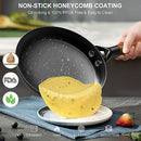 LAMFO Cast Iron Skillets, 8 Inch 10 Inch Non Stick Frying Pans - Black - Like New