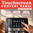 Gourmia 8 Qt Digital Air Fryer GAF826 XL Capacity 12 One-Touch Presets -Black - Brand New