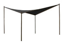 COOLAROO 99% UV BLOCK MODERN BUTTERFLY GAZEBO FRAME 13'1" X 13'1" - CHARCOAL - Like New