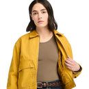 TB0A5ZTF Timberland Women's Quilted Washed Canvas in Chai Tea M - Like New