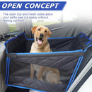 MOPPSON LARGE DOG CAR SEAT, WATERPROOF FABRIC, DOG HAMMOCK, 21X13X19, 40LB - BLK - Like New