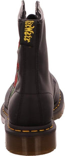 Dr. Martens Womens 1460 Vonda Floral Leather Lace Up Boots Softy T Black 5 - Brand New