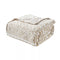 TALA PLAZATEX PRINTED LUXURIOUS ULTRA SOFT LIGHTWEIGHT BLANKET, 90X90 - BEIGE - Brand New