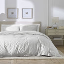 Martex Purity Solid Comforter Set, Full/Queen, Light Gray - B08YM1RGVP - Brand New