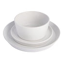 GIBSON SOHO LOUNGE SOFIA COUPE STONEWARE DINNERWARE SET WHITE W/SPECKLE-NEW - Brand New