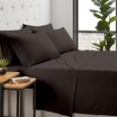 KATHY IRELAND BAMBOO COOLING 6 PIECE SHEET SET WITH DEEP POCKETS - FULL - BROWN - Brand New