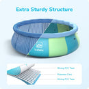 Valwix 12ft x 33in Inflatable Above Ground Swimming Pool - B09MRK4FHJ - Like New