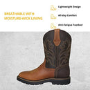 WOLF Premium Western Work Boot Water Resiliant Cowhide Mexican Leather Size 10.5 - Like New