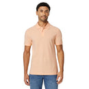 AMAZON ESSENTIALS SLIM-FIT SHORT-SLEEVE COTTON POLO SHIRT MEN M PALE PEACH - Brand New