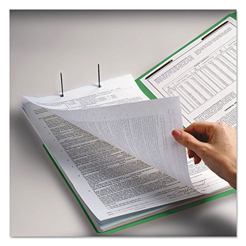 SMEAD FASTENER FILE FOLDERS 50 COUNT GREEN REINFORCED 1/3-CUT TABS 12140 - GREEN - Brand New