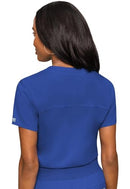 MED COUTURE WOMEN'S V-NECK SCRUB TOP TIMBER MODERN FIT TUCK-IN TOP ROYAL SMALL - Brand New