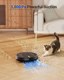 Proscenic 850T WiFi Robot Vacuum and Mop w/ Gyro Navigation Carpet Hard - Black Like New