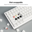 KEYCHRON K4 PRO QMK/VIA LED GAMING KEYBOARD WHITE BACKLIT SWITCH - WHITE - Like New