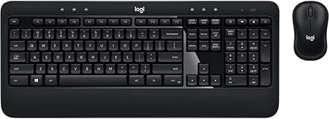 Logitech K540e Wireless Keyboard M185 Wireless Mouse Combo MK540E - Black Like New