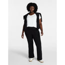 TERRA & SKY WOMEN'S PLUS FLARE LEGGINGS (20W-22W) - SIZE: WOMEN 2X - BLACK SOOT - Brand New