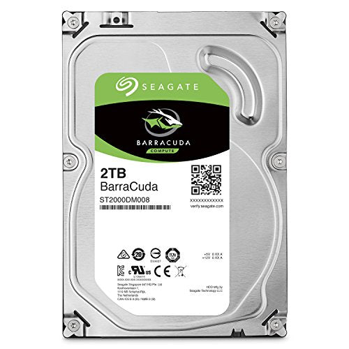 SEAGATE BARRACUDA 2TB HDD 3.5" SATA 7200 RPM 256MB CACHE ST2000DMZ08 - SILVER - Brand New