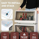 HEALSMART Plastic Storage Bins with Lids, 200 Quart, 5 Pack, Beige Wardrobe - Like New