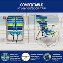 Cabana Beach Folding Beach Chair, 4 Position Portable Backpack Foldable - Stripe - Like New
