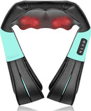NEKTECK SHIATSU NECK BACK MASSAGER HEAT ELECTRIC DEEP KNEADING - Scratch & Dent