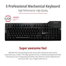 Das Keyboard Model S Wired Cherry MX Blue Mechanical Switches - Black - Like New