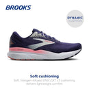 BROOKS WOMEN’S GHOST 16 RUNNING SHOE - BLUE RIBBON/DIANTHUS/PEACOAT - SIZE 7 - Like New