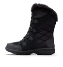 COLUMBIA WOMEN'S ICE MAIDEN II SNOW BOOTS SIZE: WOMEN 7.5 BL1581 Black Grey - Like New