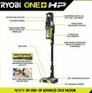 RYOBI ONEAND HP 18V CORDLESS ADVANCED WHISPER SERIES WHISPER VAC KIT - GREEN - Like New