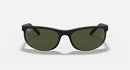 RAY BAN PREDATOR 2 RB2027 W1847 62-19 MATTE BLACK FRAME G-15 GREEN LENSES 62MM - Like New