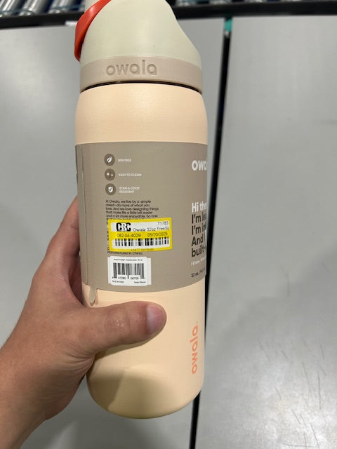 OWALA 32OZ WITH GRAY TOP OF LID - SANDY SHORES - Like New