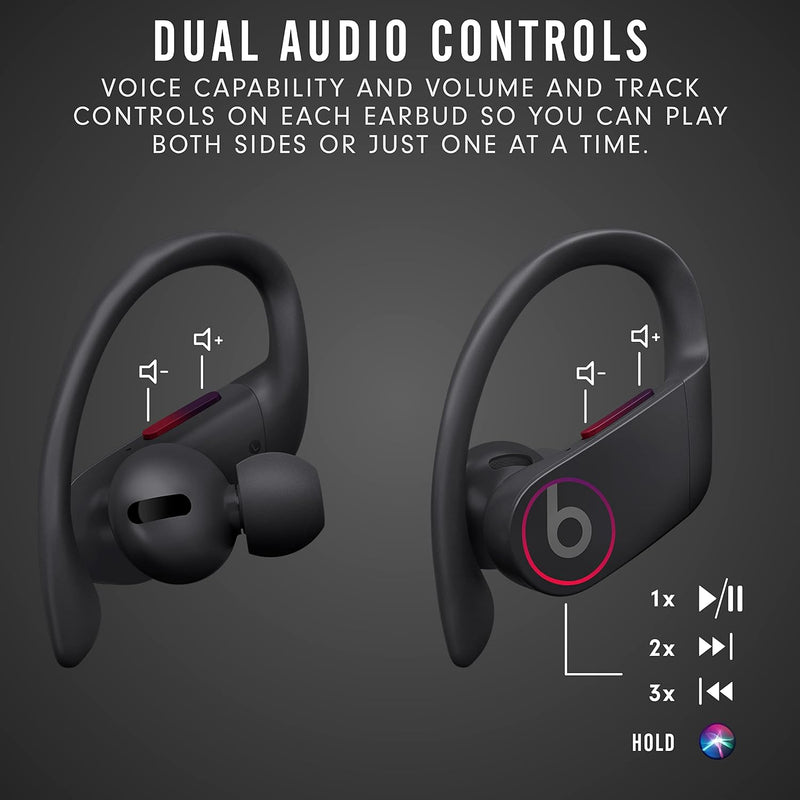 APPLE POWERBEATS PRO WIRELESS EARBUDS - BLACK/GRAY LOGO - Like New