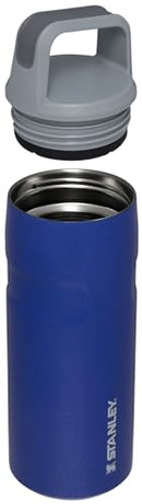 STANLEY ICEFLOW CAP AND CARRY WATER BOTTLE LIGHTWEIGHT WIDE MOUTH TWIST - LAPIS - Like New