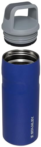 STANLEY ICEFLOW CAP AND CARRY WATER BOTTLE LIGHTWEIGHT WIDE MOUTH TWIST - LAPIS - Like New