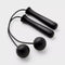 ALL IN MOTION 11.9" ROPELESS JUMP ROPE POLYPROPYLENE, TPR HANDLES - BLACK - Like New