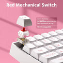 DARKFLASH WIRELESS MECHANICAL KEYBOARD AND MOUSE COMBO DF-GK104-N1WT-WHITE - Like New