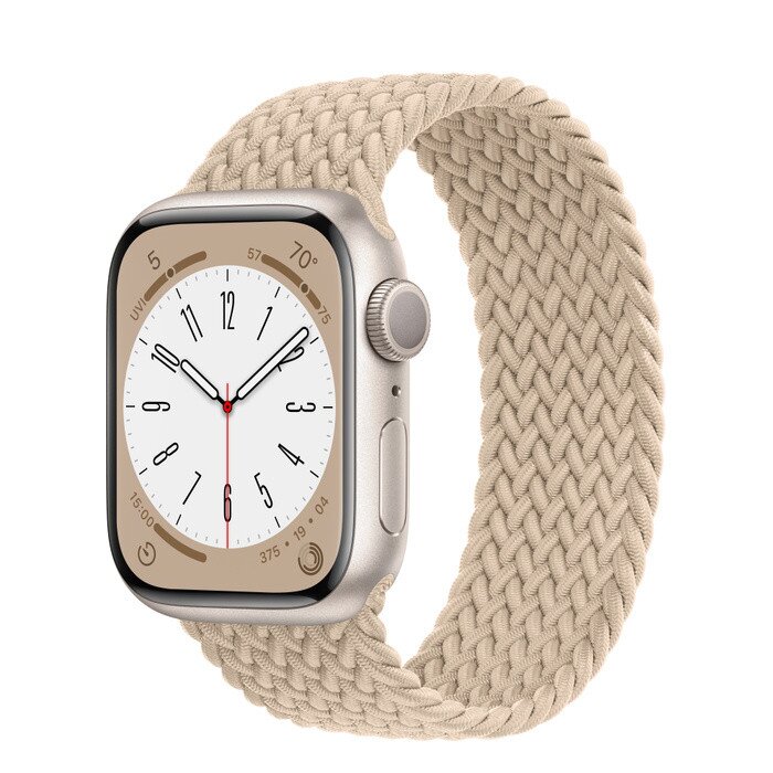 APPLE WATCH BRAIDED SOLO LOOP 41MM - SIZE 1 - BEIGE - Like New
