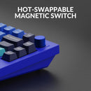 KEYCHRON Q1 QMK CUSTOM MECHANICAL KEYBOARD - VERSION 2 - NAVY BLUE - Like New