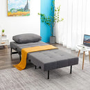 VONANDA SOFA COUCH WITH HIDDEN LEGS - DARK GRAY - Like New
