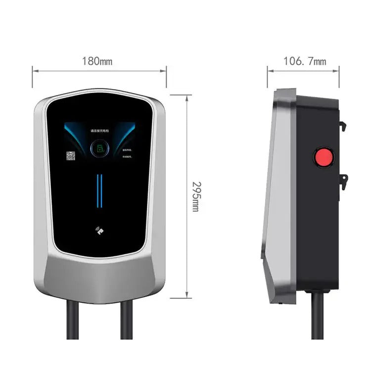 EV Charging Station 7KW AC Charger Q6 LCD4 - Silver Like New