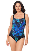 Reebok Women's Swimwear Sport Fashion Neon Visions Scoop Neck One Piece Size: 16 - Brand New