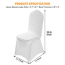 50-Pack White Chair Covers - Polyester Spandex Chair Cover Stretch Slipcovers - Brand New