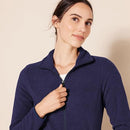 Amazon Essentials Women's Classic-Fit Full-Zip Polar Soft Fleece Jacket S Navy - Brand New