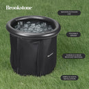 BROOKSTONE PORTABLE ICE BATH COLD PLUNGE WATER THERAPY TUB, PLASTIC COVER - Like New